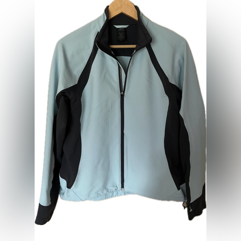 REI woman’s light weight blue and black jacket Size L - Picture 3 of 10